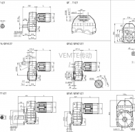 FC127 FCAF127 FCF127 FCA127減速機電機型號及尺寸圖紙