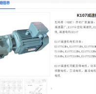 K107DRN160L4/BE20/AK8W減速電機(jī)型號解析